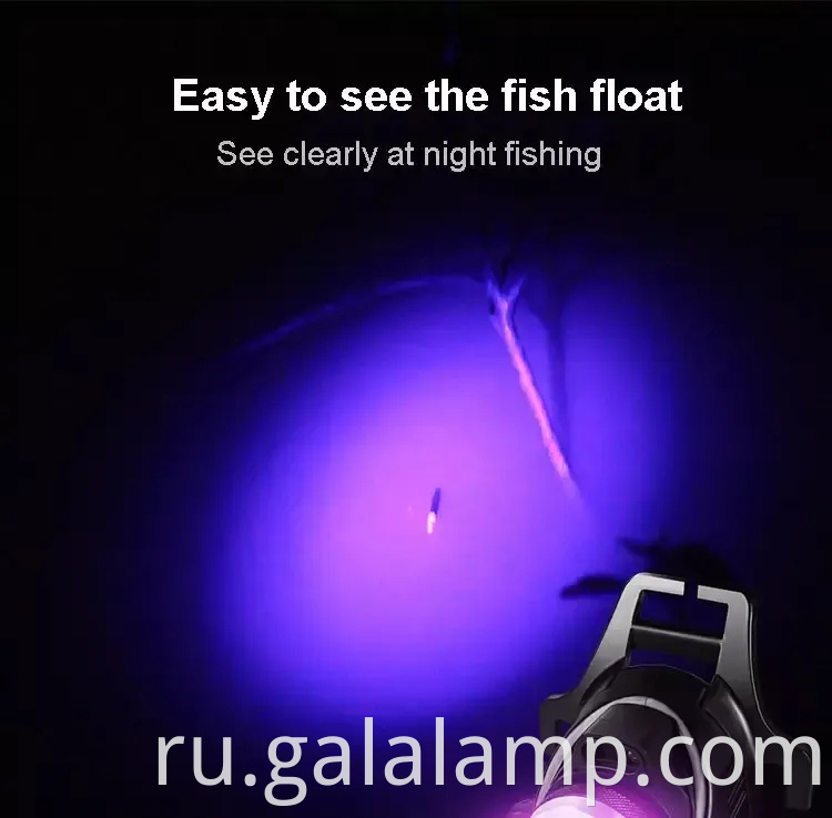 Повторная ультрафиолетовая фара с 395 нм светодиод для ночной рыбалки и охоты